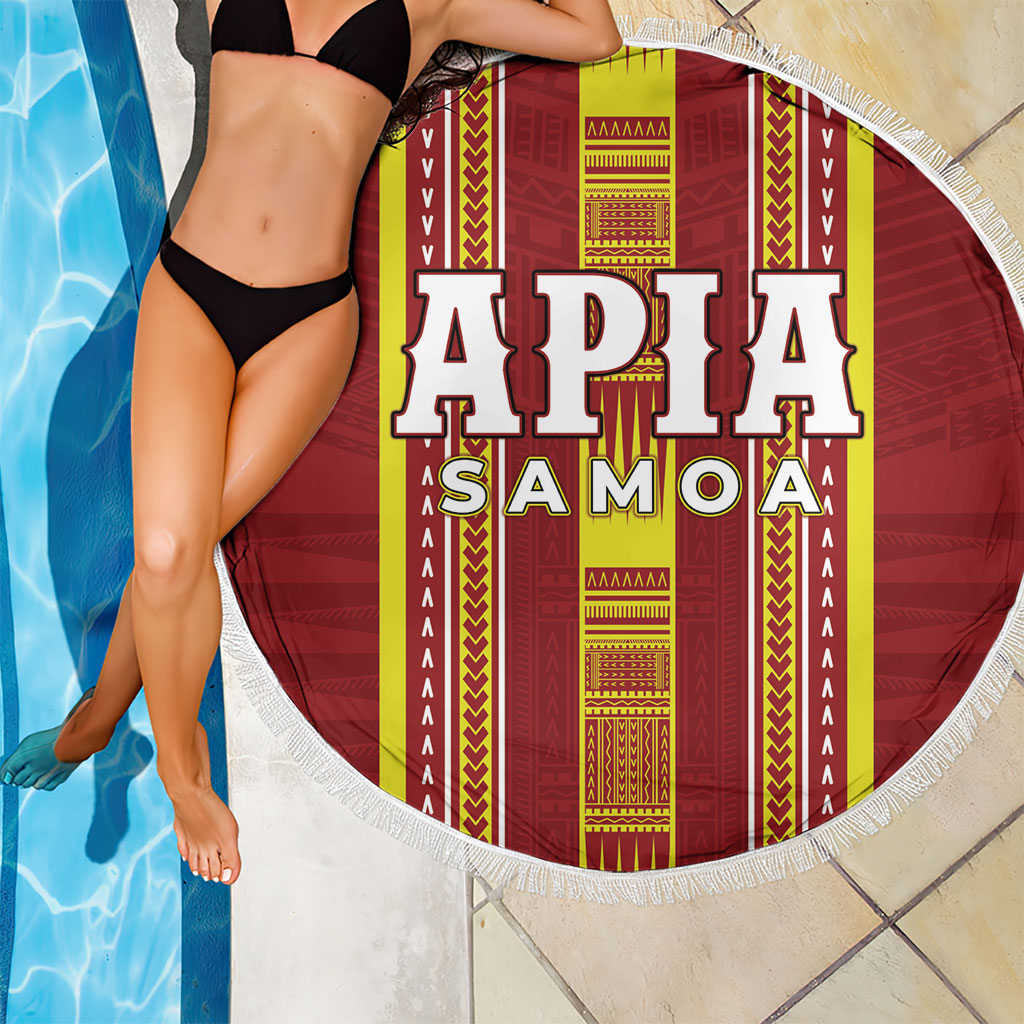 Apia Samoa Beach Blanket Samoan Tribal Pattern LT05 - Polynesian Pride