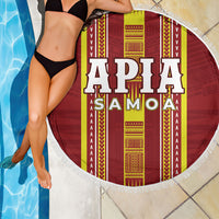 Apia Samoa Beach Blanket Samoan Tribal Pattern LT05 - Polynesian Pride