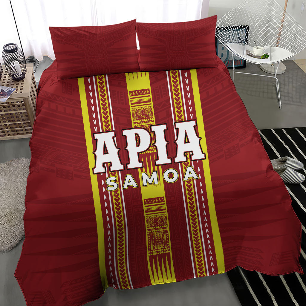 Apia Samoa Bedding Set Samoan Tribal Pattern
