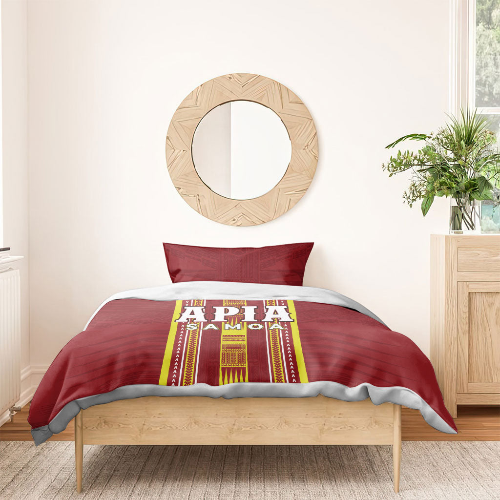 Apia Samoa Bedding Set Samoan Tribal Pattern
