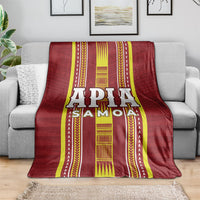 Apia Samoa Blanket Samoan Tribal Pattern LT05 - Polynesian Pride