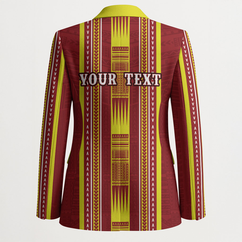 Personalised Apia Samoa Blazer Samoan Tribal Pattern LT05 - Polynesian Pride