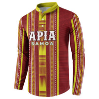 Personalised Apia Samoa Button Sweatshirt Samoan Tribal Pattern LT05 - Polynesian Pride