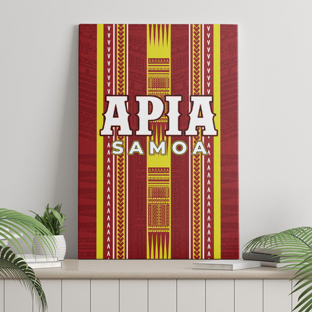 Apia Samoa Canvas Wall Art Samoan Tribal Pattern LT05 - Polynesian Pride