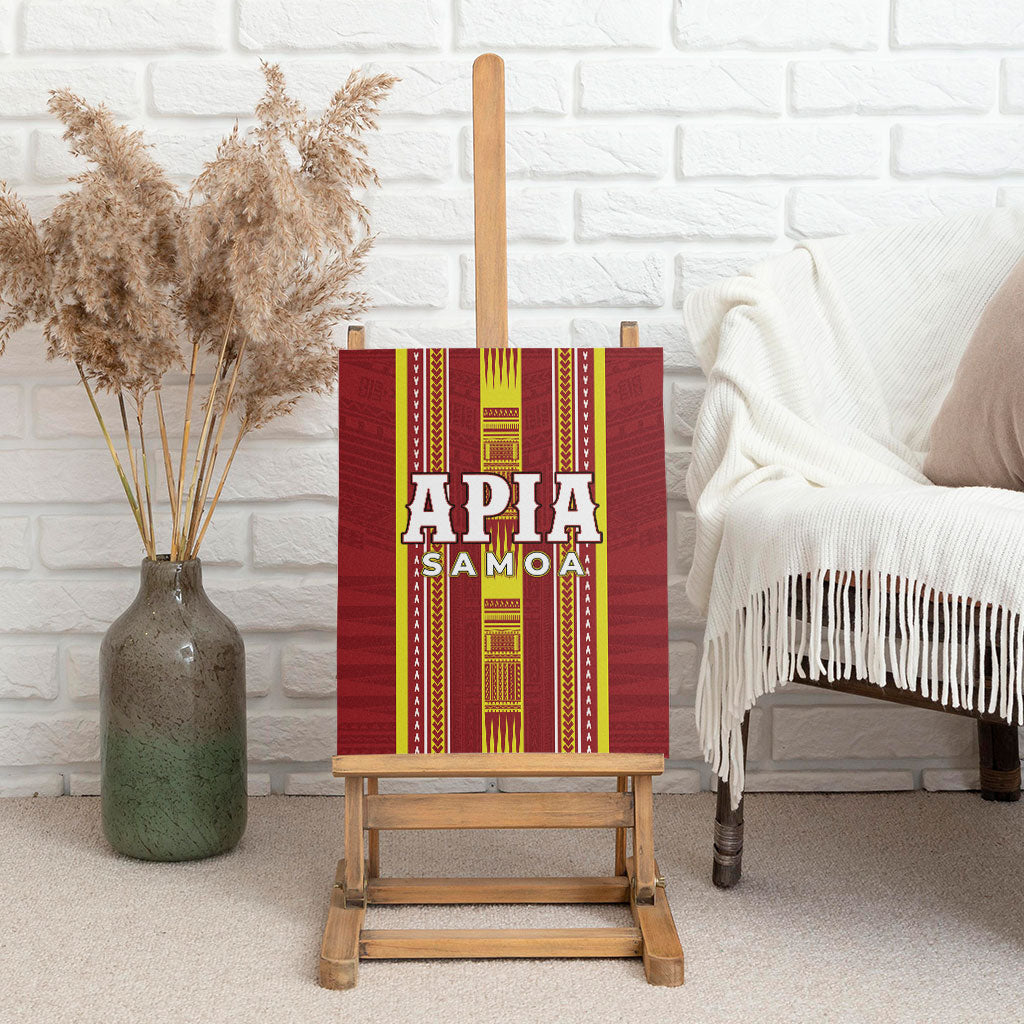 Apia Samoa Canvas Wall Art Samoan Tribal Pattern LT05 - Polynesian Pride