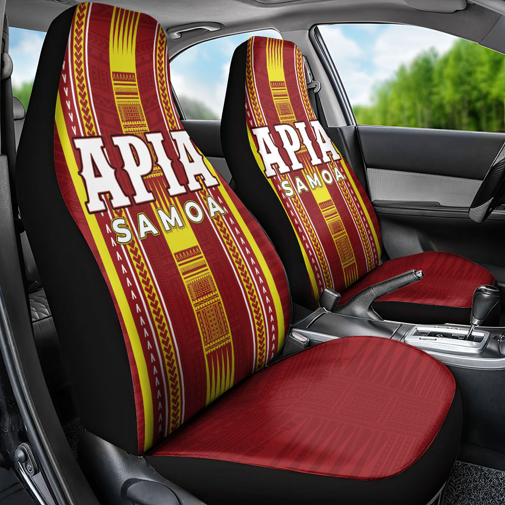 Apia Samoa Car Seat Cover Samoan Tribal Pattern