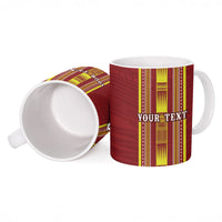 Personalised Apia Samoa Ceramic Mug Samoan Tribal Pattern
