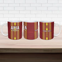 Personalised Apia Samoa Ceramic Mug Samoan Tribal Pattern