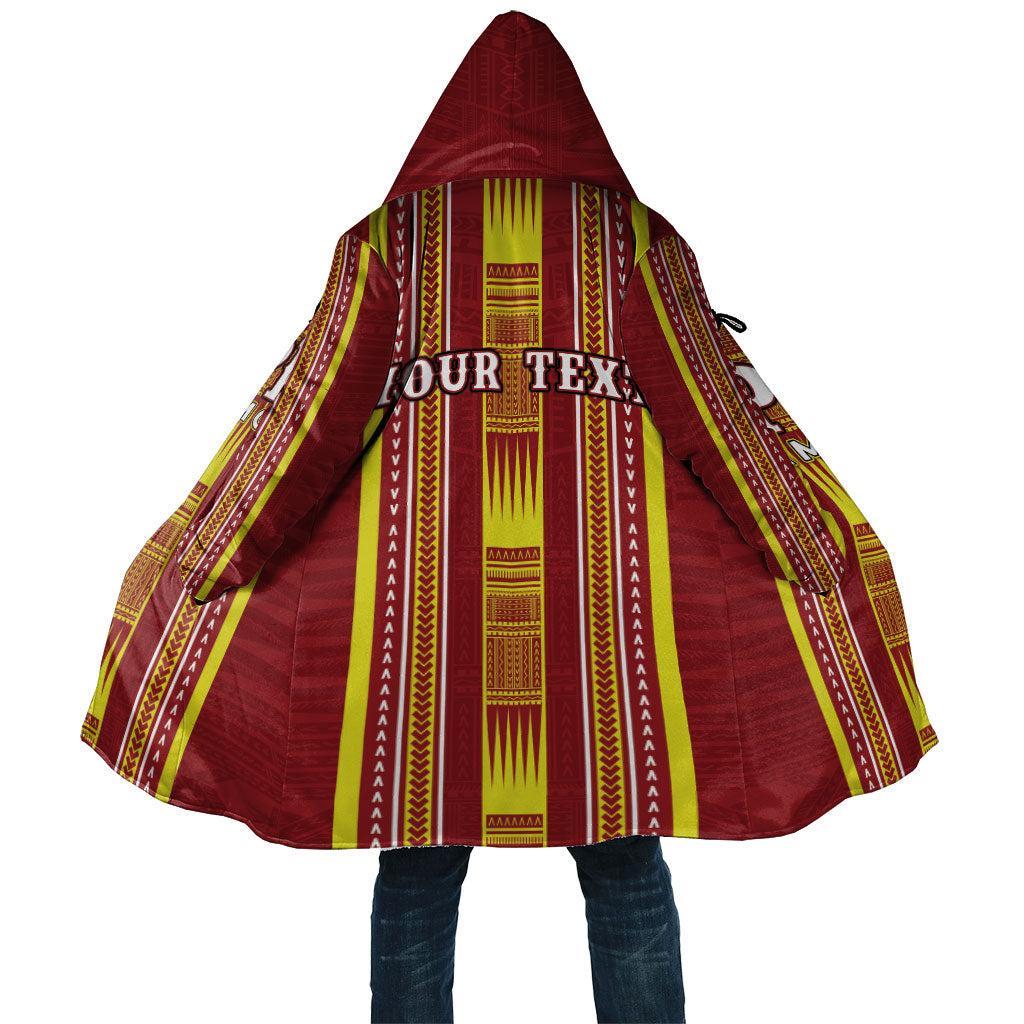 Personalised Apia Samoa Cloak Samoan Tribal Pattern LT05 Unisex Red - Polynesian Pride