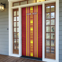 Personalised Apia Samoa Door Cover Samoan Tribal Pattern LT05 - Polynesian Pride