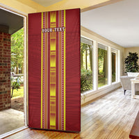 Personalised Apia Samoa Door Cover Samoan Tribal Pattern LT05 - Polynesian Pride