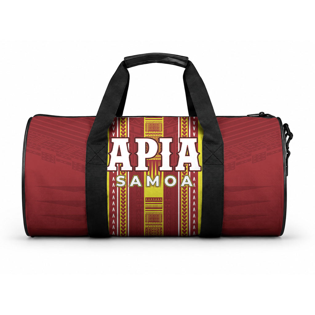 Apia Samoa Duffle Bag Samoan Tribal Pattern LT05 One size Red - Polynesian Pride