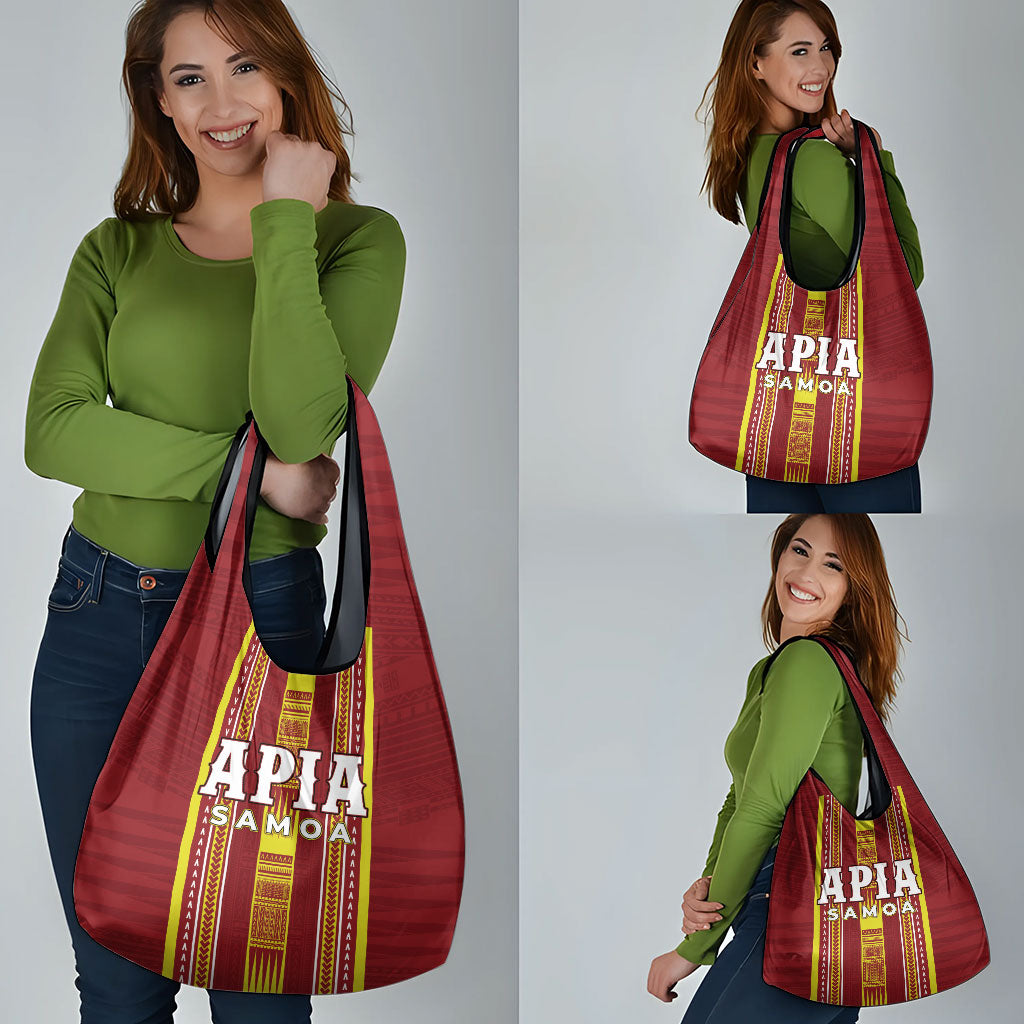 Apia Samoa Grocery Bag Samoan Tribal Pattern LT05 - Polynesian Pride