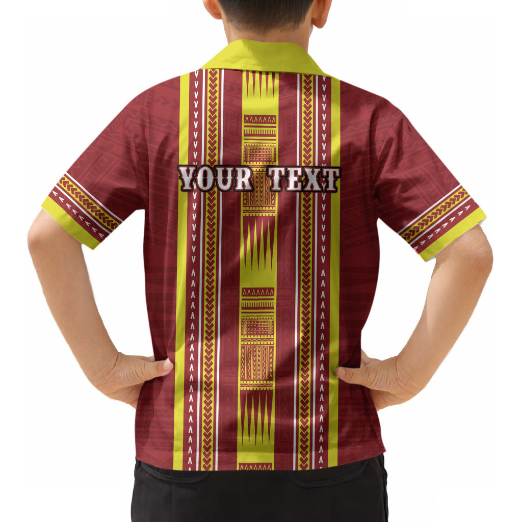 Personalised Apia Samoa Kid Hawaiian Shirt Samoan Tribal Pattern LT05 - Polynesian Pride