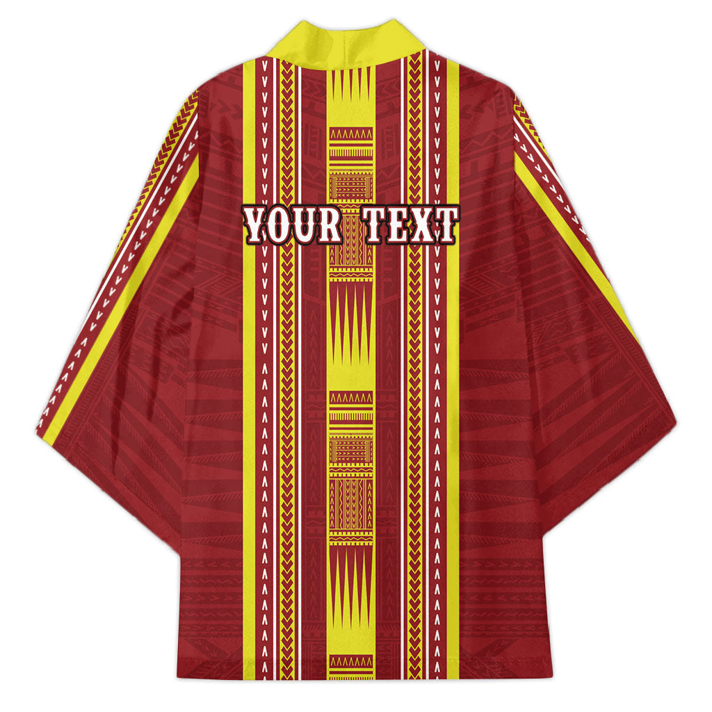 Personalised Apia Samoa Kimono Samoan Tribal Pattern LT05 - Polynesian Pride