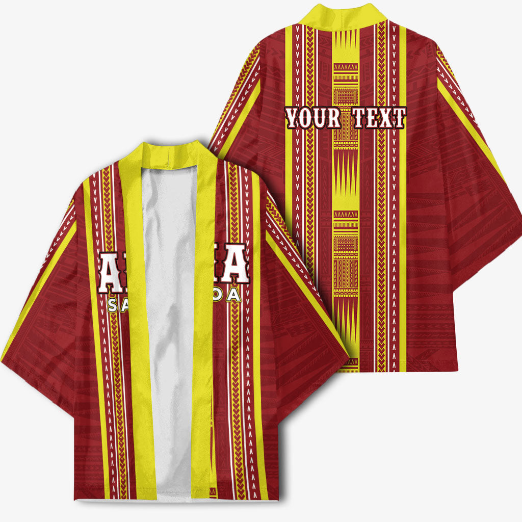 Personalised Apia Samoa Kimono Samoan Tribal Pattern LT05 - Polynesian Pride