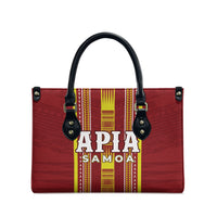 Apia Samoa Leather Bag Samoan Tribal Pattern LT05 - Polynesian Pride