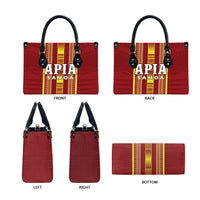 Apia Samoa Leather Bag Samoan Tribal Pattern LT05 - Polynesian Pride