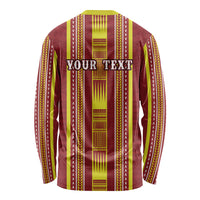 Personalised Apia Samoa Long Sleeve Shirt Samoan Tribal Pattern LT05 - Polynesian Pride
