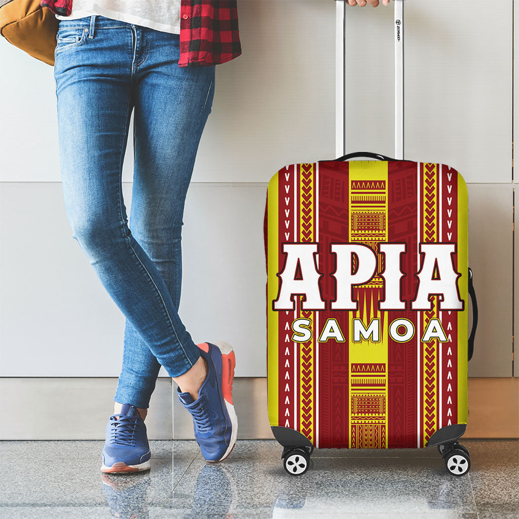 Apia Samoa Luggage Cover Samoan Tribal Pattern LT05 - Polynesian Pride