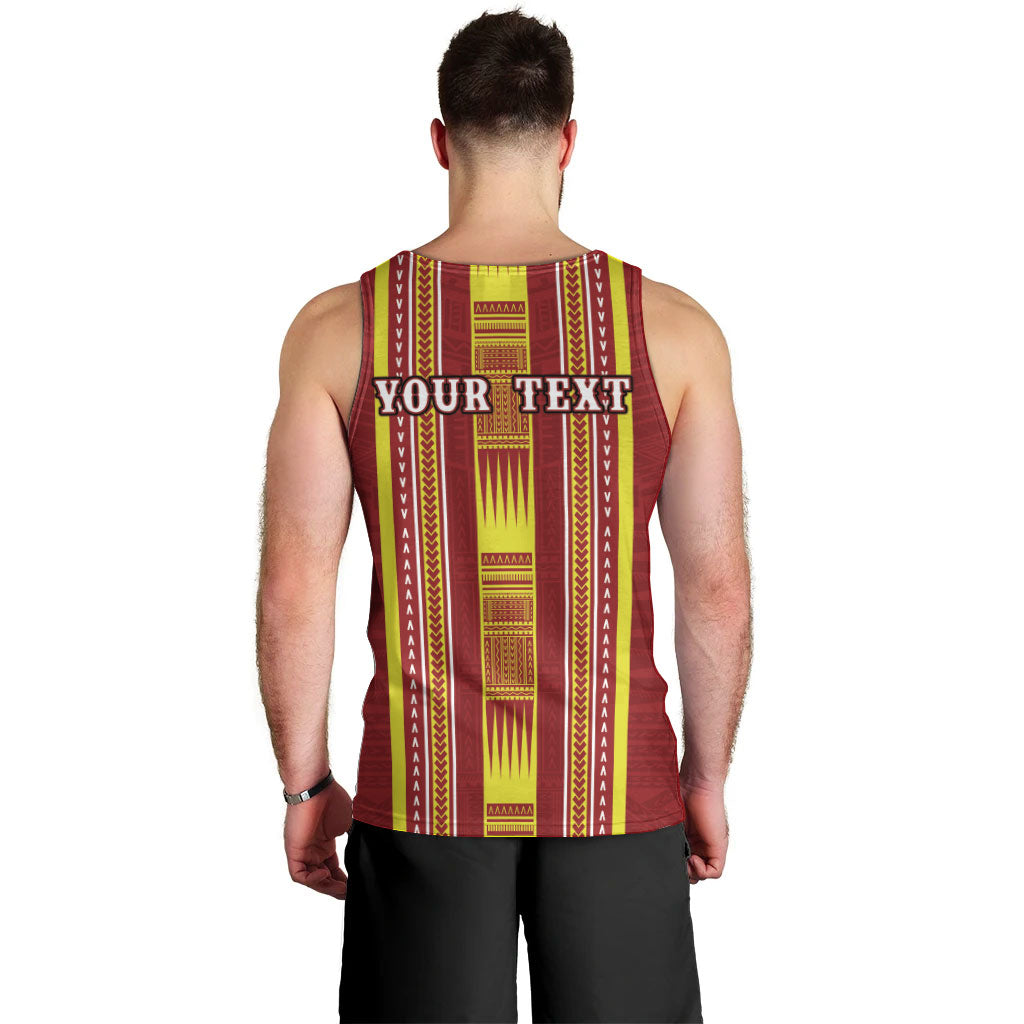 Personalised Apia Samoa Men Tank Top Samoan Tribal Pattern LT05 - Polynesian Pride