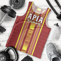 Personalised Apia Samoa Men Tank Top Samoan Tribal Pattern LT05 - Polynesian Pride