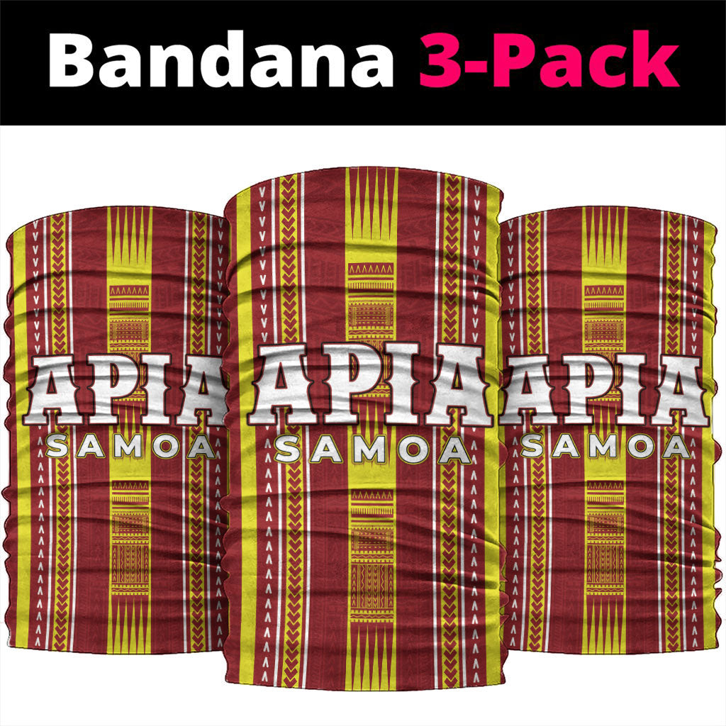 Apia Samoa Neck Gaiter Samoan Tribal Pattern LT05 package One Size: 25*50cm Red - Polynesian Pride