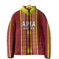 Personalised Apia Samoa Padded Jacket Samoan Tribal Pattern LT05 - Polynesian Pride