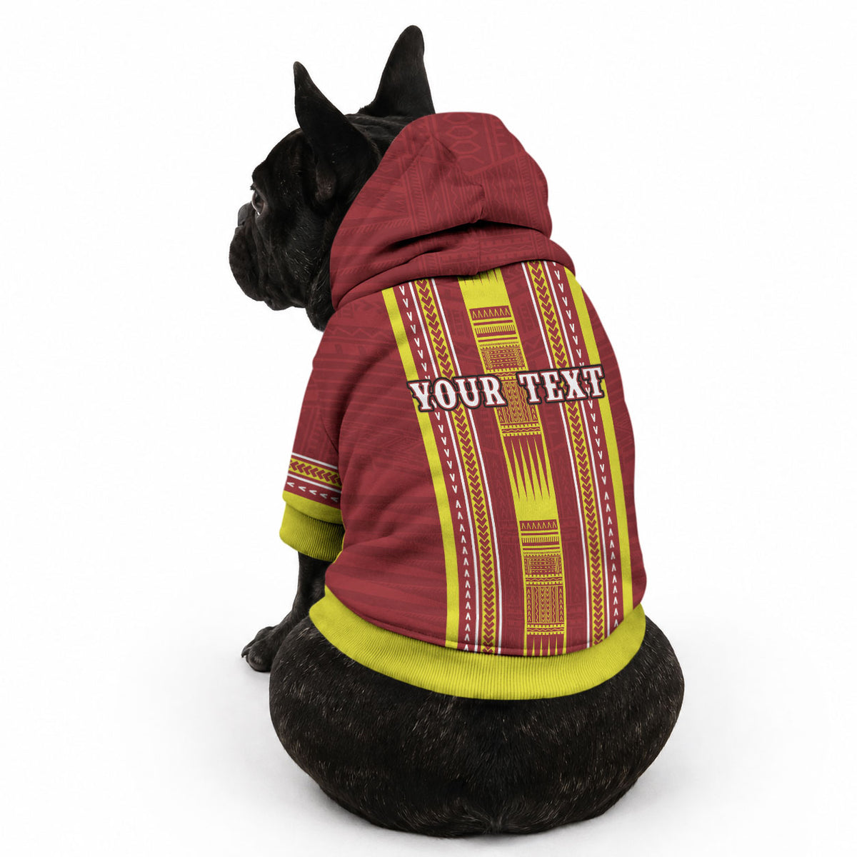 Personalised Apia Samoa Pet Hoodie Samoan Tribal Pattern LT05 - Polynesian Pride