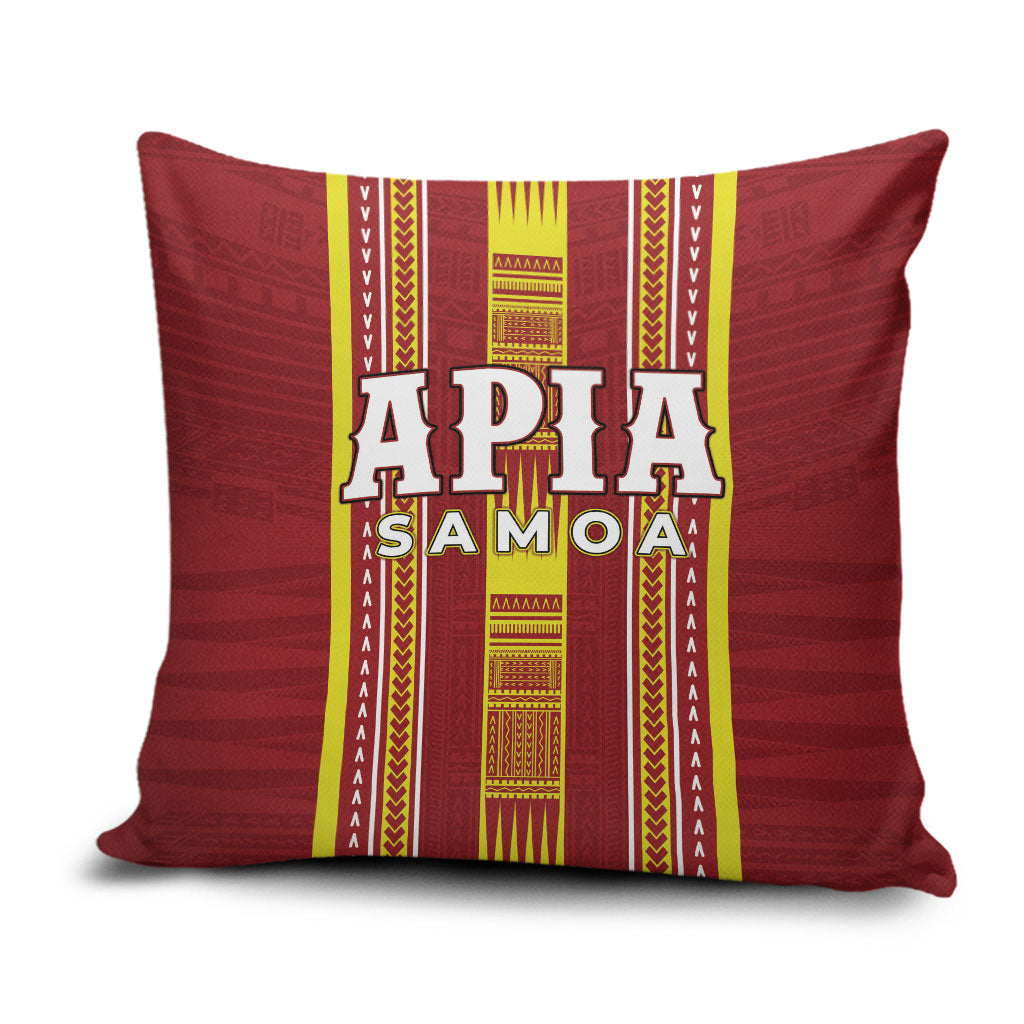 Apia Samoa Pillow Cover Samoan Tribal Pattern LT05 Red - Polynesian Pride