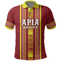 Personalised Apia Samoa Polo Shirt Samoan Tribal Pattern