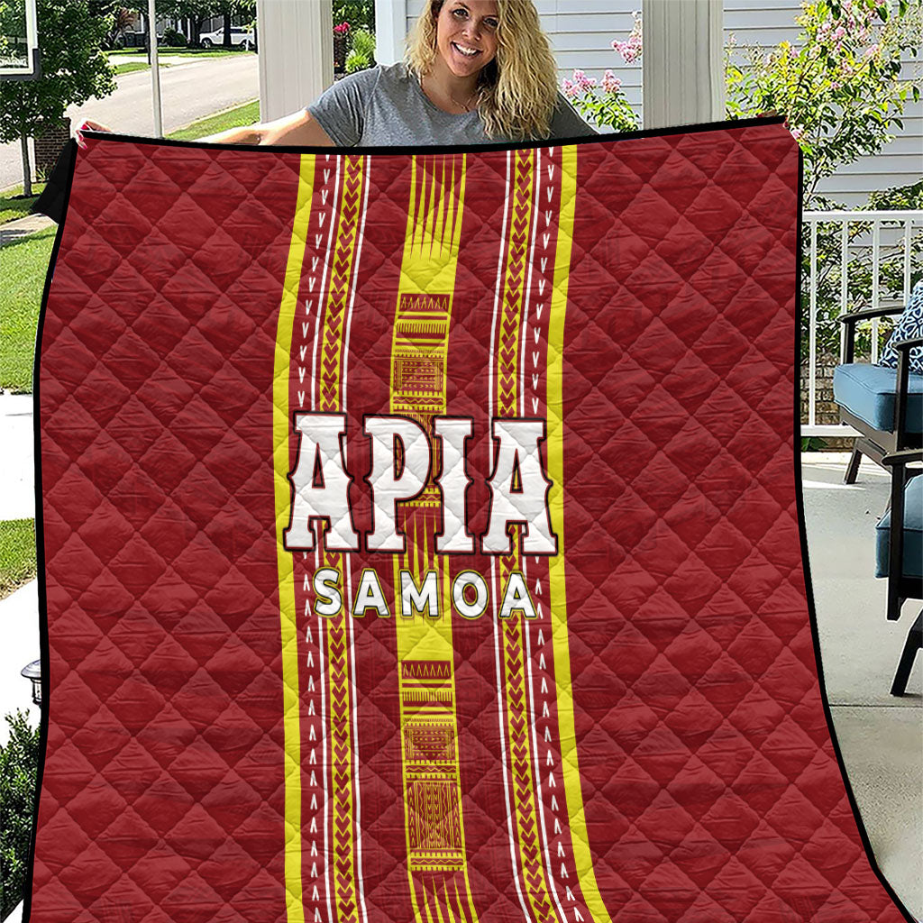 Apia Samoa Quilt Samoan Tribal Pattern LT05 Red - Polynesian Pride