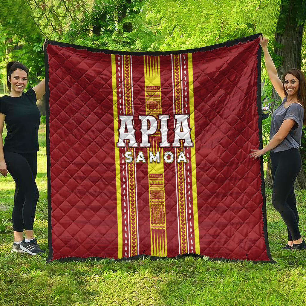 Apia Samoa Quilt Samoan Tribal Pattern LT05 - Polynesian Pride