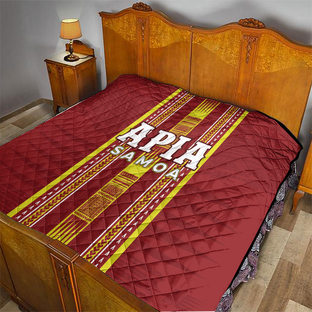 Apia Samoa Quilt Samoan Tribal Pattern LT05 - Polynesian Pride