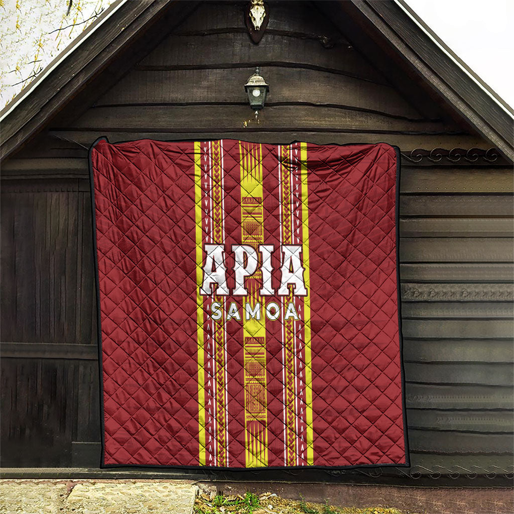 Apia Samoa Quilt Samoan Tribal Pattern LT05 - Polynesian Pride