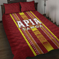 Apia Samoa Quilt Bed Set Samoan Tribal Pattern LT05 Red - Polynesian Pride