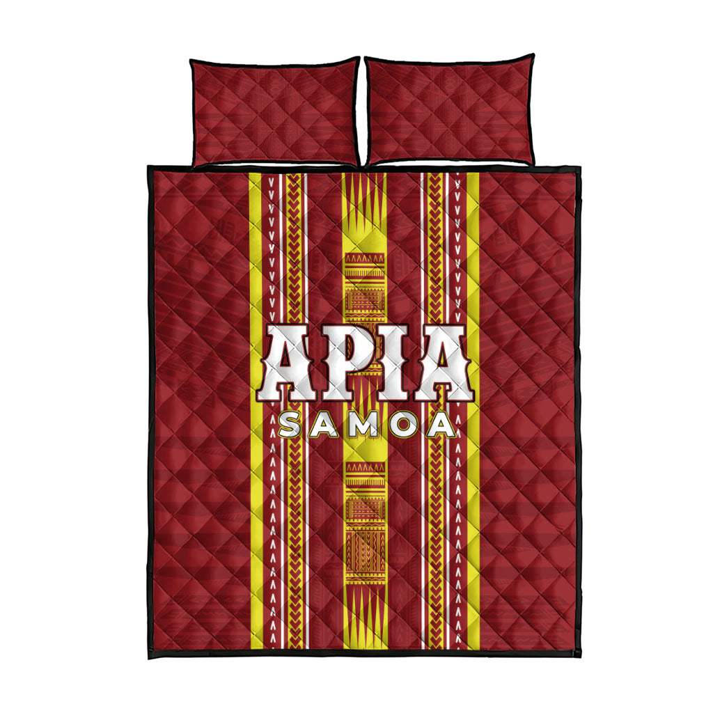 Apia Samoa Quilt Bed Set Samoan Tribal Pattern LT05 - Polynesian Pride