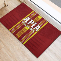 Apia Samoa Rubber Doormat Samoan Tribal Pattern LT05 - Polynesian Pride