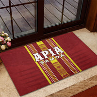 Apia Samoa Rubber Doormat Samoan Tribal Pattern LT05 - Polynesian Pride