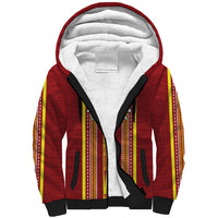 Personalised Apia Samoa Sherpa Hoodie Samoan Tribal Pattern LT05 Unisex Red - Polynesian Pride