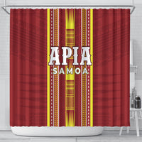 Apia Samoa Shower Curtain Samoan Tribal Pattern LT05 - Polynesian Pride