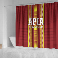 Apia Samoa Shower Curtain Samoan Tribal Pattern LT05 - Polynesian Pride