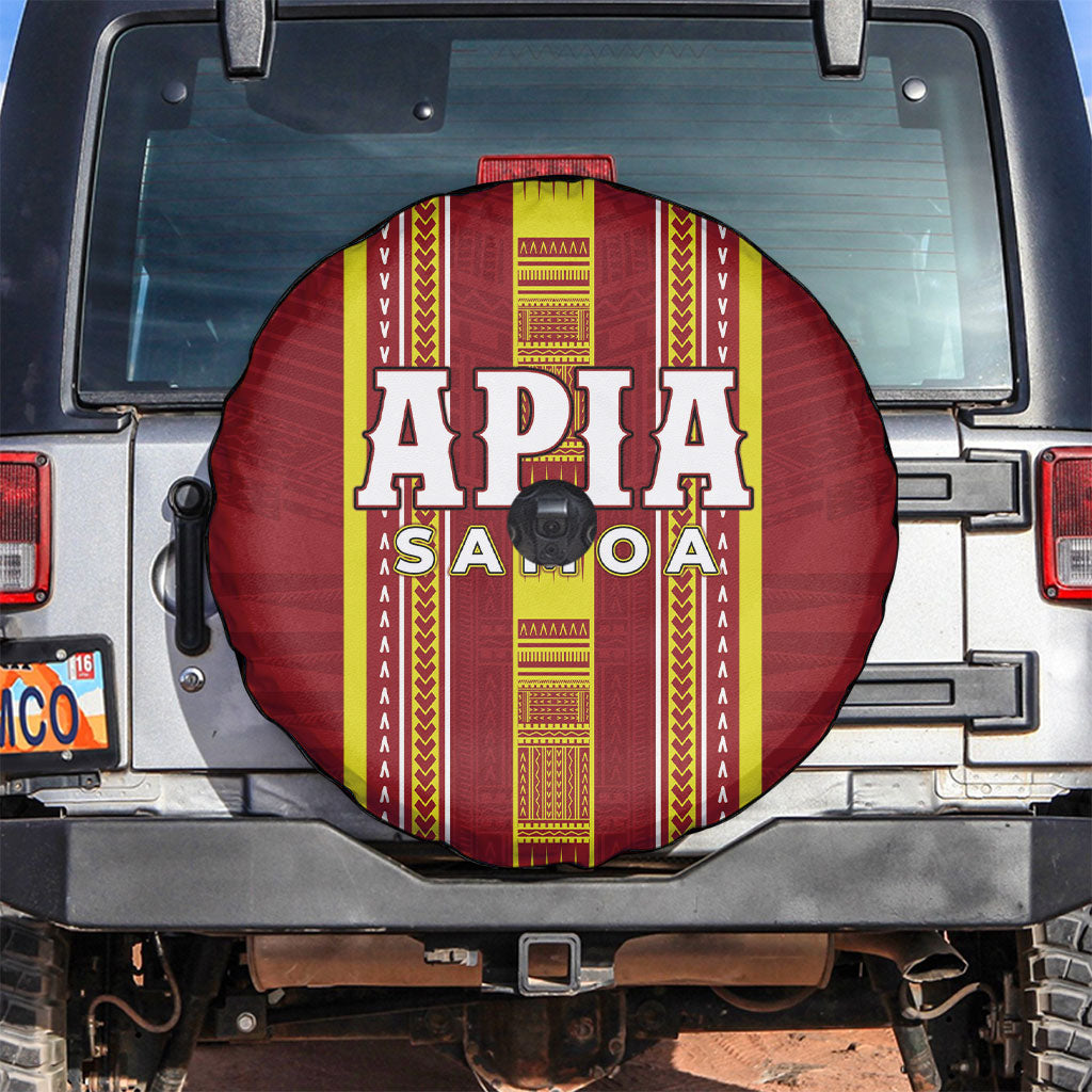 Apia Samoa Spare Tire Cover Samoan Tribal Pattern