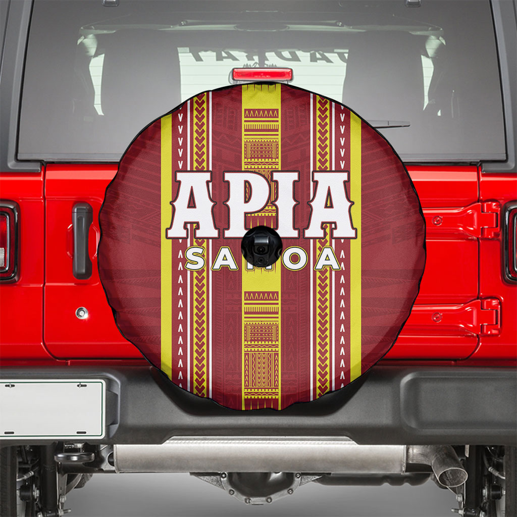 Apia Samoa Spare Tire Cover Samoan Tribal Pattern