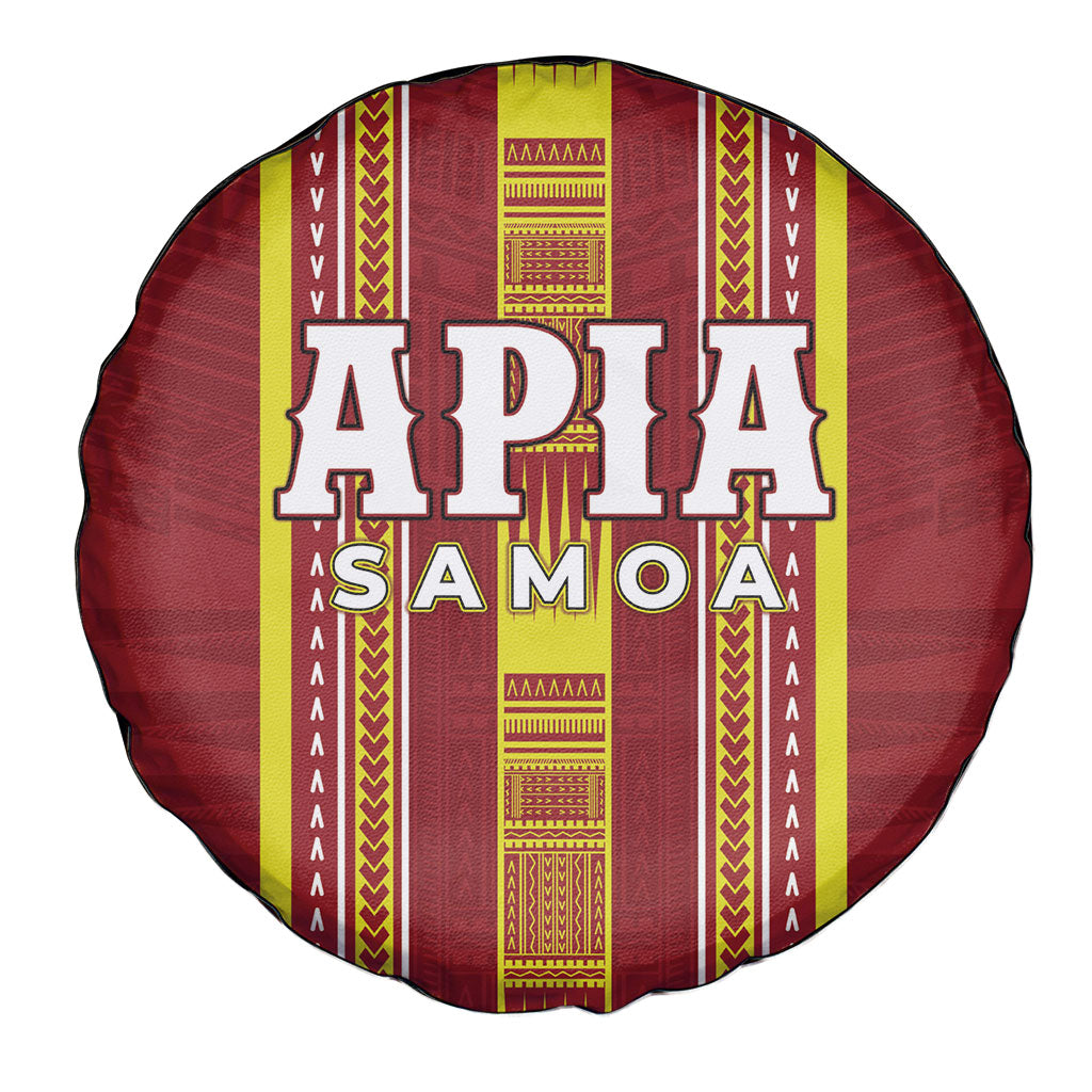 Apia Samoa Spare Tire Cover Samoan Tribal Pattern