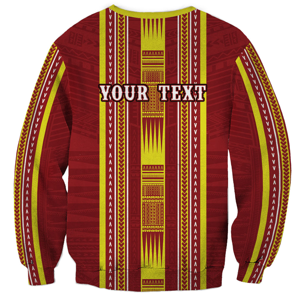 Personalised Apia Samoa Sweatshirt Samoan Tribal Pattern LT05 - Polynesian Pride