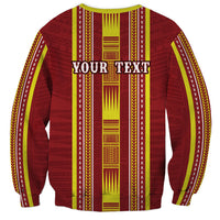 Personalised Apia Samoa Sweatshirt Samoan Tribal Pattern LT05 - Polynesian Pride