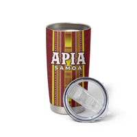 Personalised Apia Samoa Tumbler Cup Samoan Tribal Pattern
