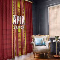 Apia Samoa Window Curtain Samoan Tribal Pattern LT05 - Polynesian Pride