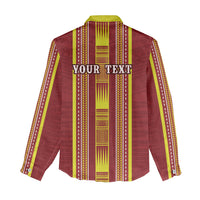 Personalised Apia Samoa Women Casual Shirt Samoan Tribal Pattern